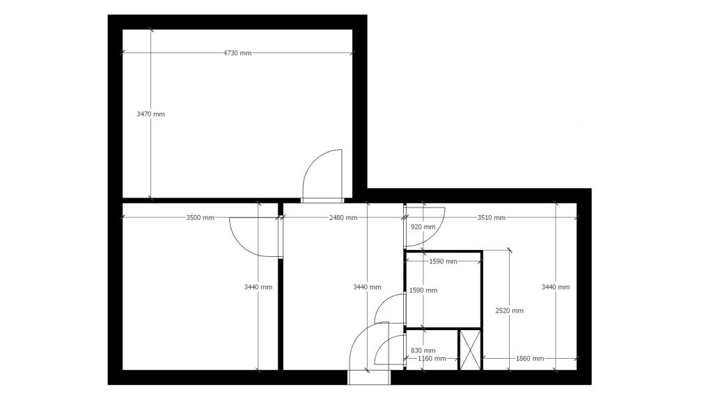PREDAJ 2i byt, Spišská Nová Ves, Tarča, Lipová ul., pôvodný stav