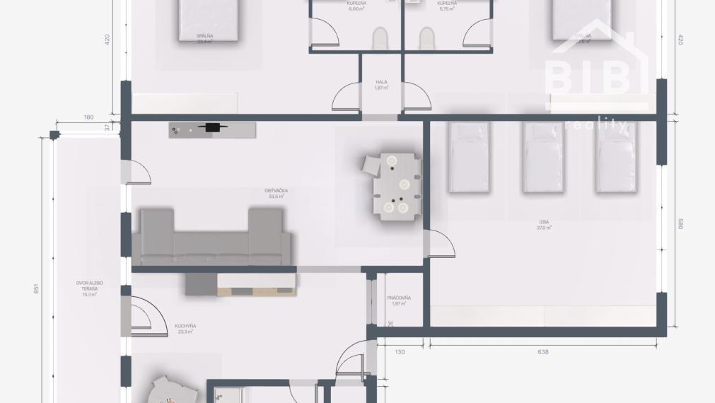 PREDAJ priestranný 4-izbový byt Pieštany - Nálepkova