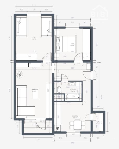 PREDAJ 3-izbový byt, Piešťany - M. Bela