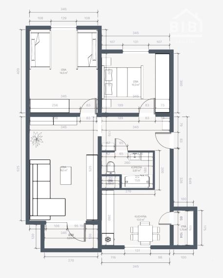 PREDAJ 3-izbový byt, Piešťany - M. Bela